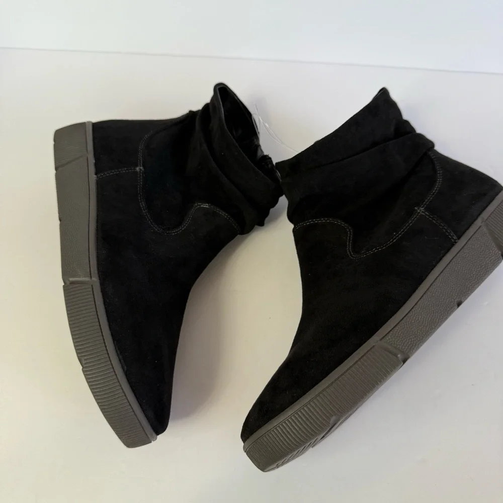 IMPO Women’s Black Suede Ankle Boots